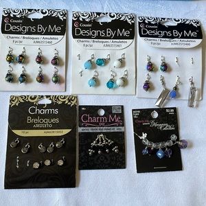Cousin Design by me lot of 6 charm sets for crafts & jewelry